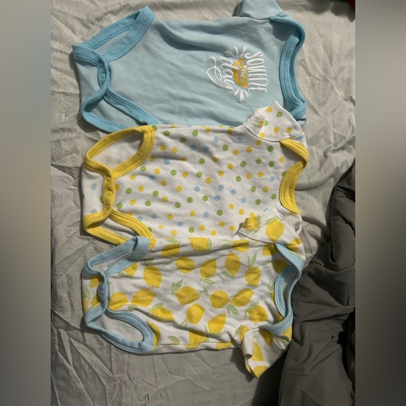 Other - Lemon Print and Polka Dot Kids One Pieces